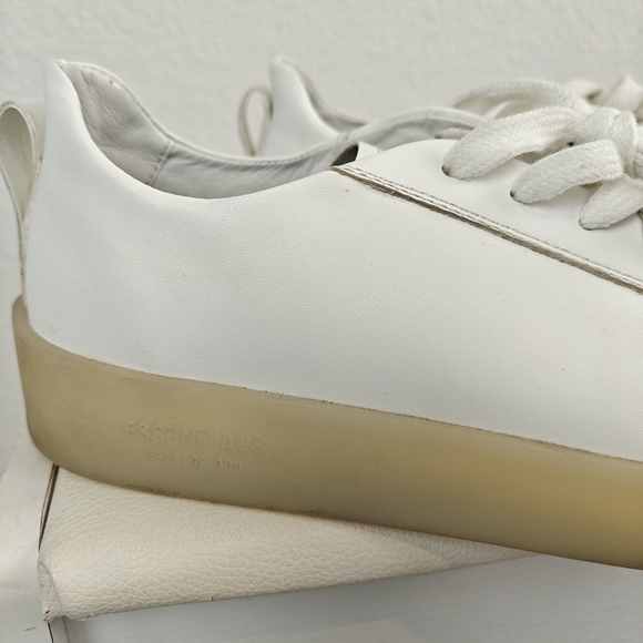 Essentials Fear Of God White Leather Sneakers Size 37, 6-6.5 Women's - Picture 3 of 16